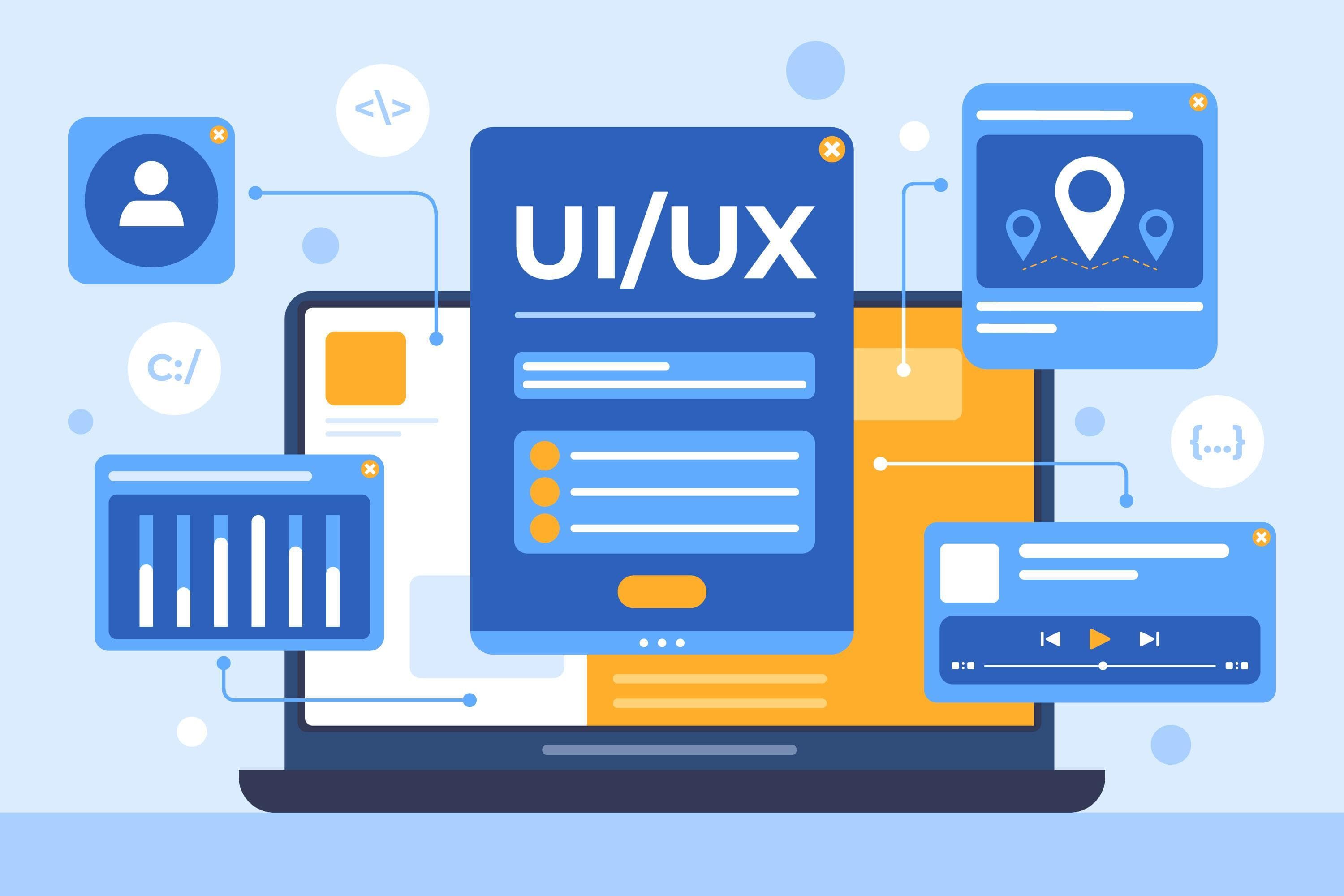 Custom UI/UX design for web and mobile applications
