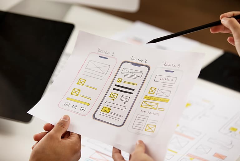 UI/UX design that converts visitors into customers